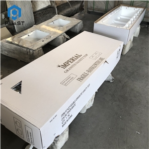 Giallo Cecilia White Granite Custom Bathroom Top