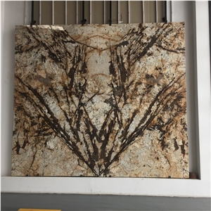 Golden Granite Slabs Tiles For Background Wall