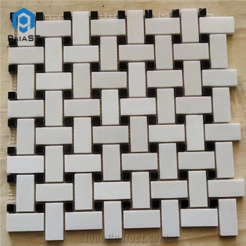 Good Design Grey Marble Knitting Shape Mosaic Tile