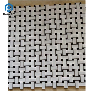 Good Design Grey Marble Knitting Shape Mosaic Tile