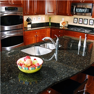Emerald Pearl Granite Tiles Cut To Size For Kitchen
