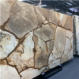 18Mm Flamenco Quartzite Slab For Hotel Wall Decor