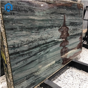 Natural Brazil Green Quartzite Slab For Interior Floor Wall