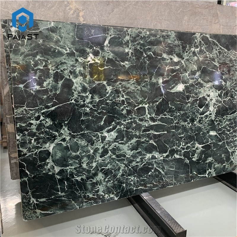 Green Marble With White Veins For Interior Floor