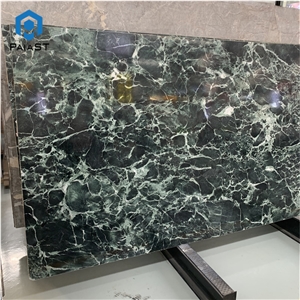 Green Marble With White Veins For Interior Floor