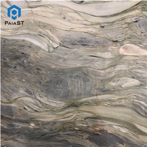 Natural Silk Road Quartzite Slab Tile For Floor Wall