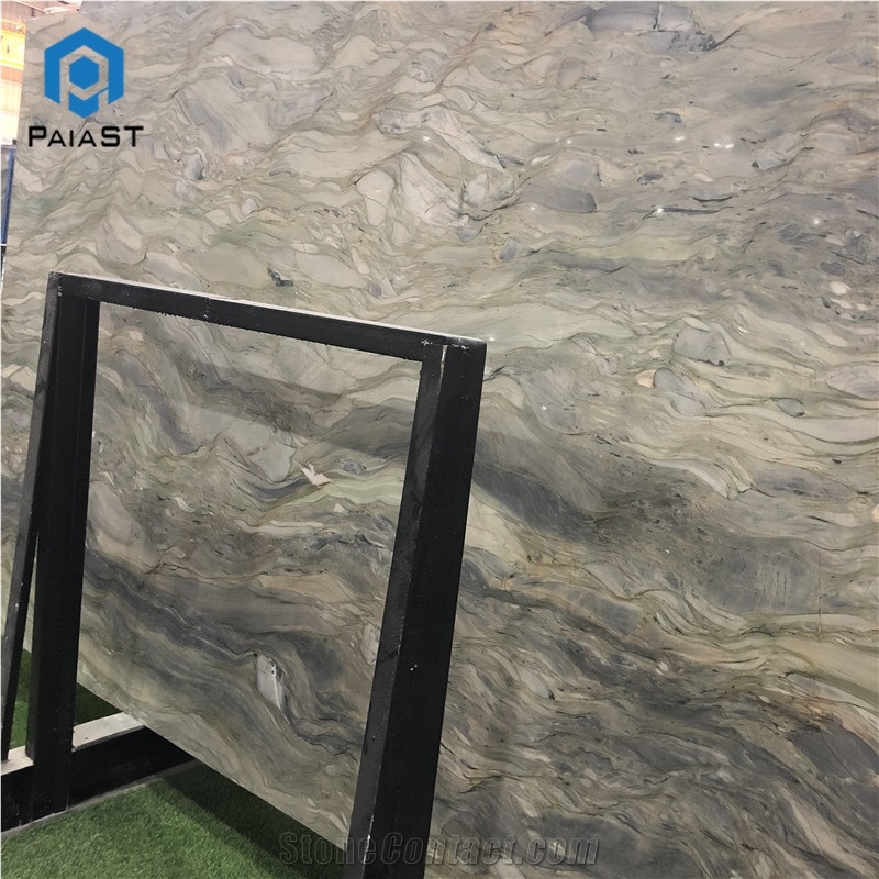 Natural Silk Road Quartzite Slab Tile For Floor Wall