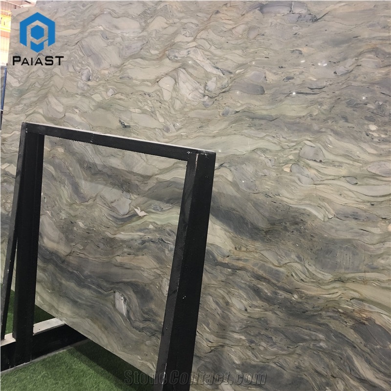 Natural Silk Road Quartzite Slab Tile For Floor Wall