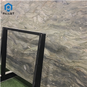 Natural Silk Road Quartzite Slab Tile For Floor Wall