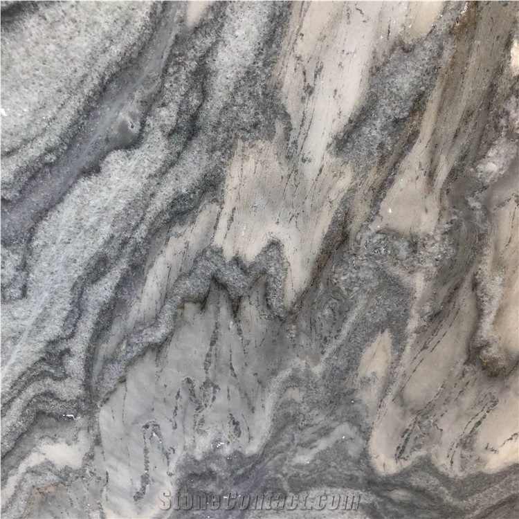 Grey Forest Marble Slab Tiles For Background Wall