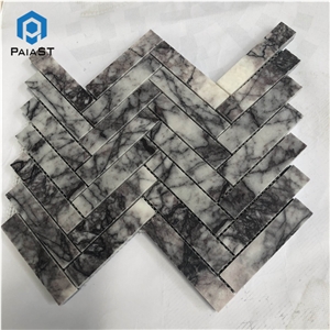 Grey Herringbone Mosaic Tiles For Interior Wall