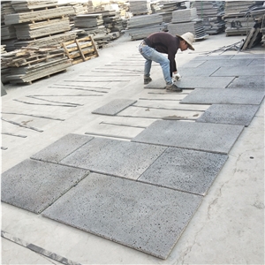 Hainan Andesite Mesoporous Black Basalt Stone