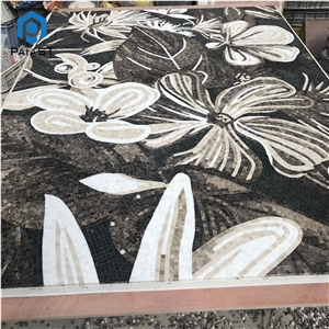 Handmade Flower Mosaic Art Tiles For Home Wall