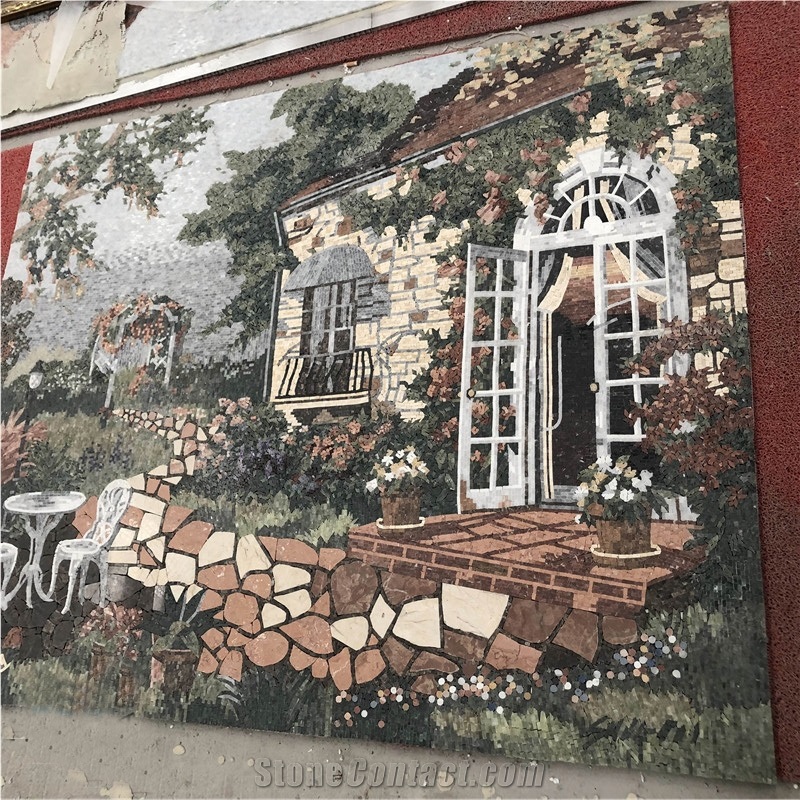 Handmade Marble Mosaic Stone Art For Home Decor