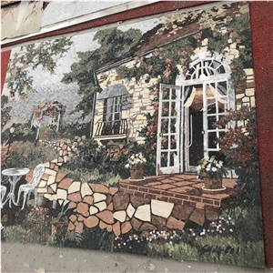 Handmade Marble Mosaic Stone Art For Home Decor
