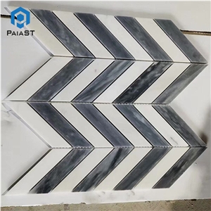 Herringbone Marble Mosaic Tiles Indoor Wall Floor