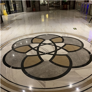 High Quality Marble Waterjet Medallion Floor Tiles
