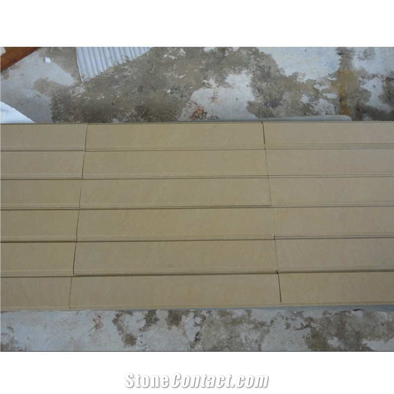 Honed Surface Yellow Sandstone Tiles for Villa