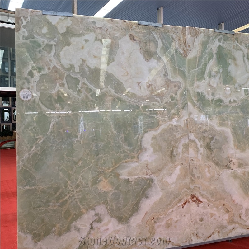 Hot Sale Building Material Green Onyx Slab