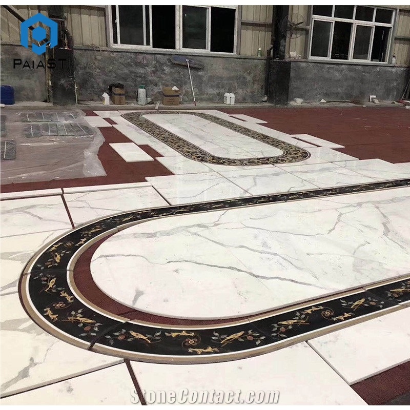 Hot Sale Marble Waterjet Medallion For Lobby Floor