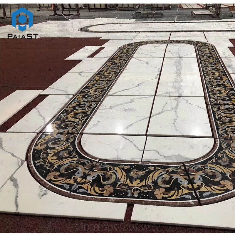 Hot Sale Marble Waterjet Medallion For Lobby Floor