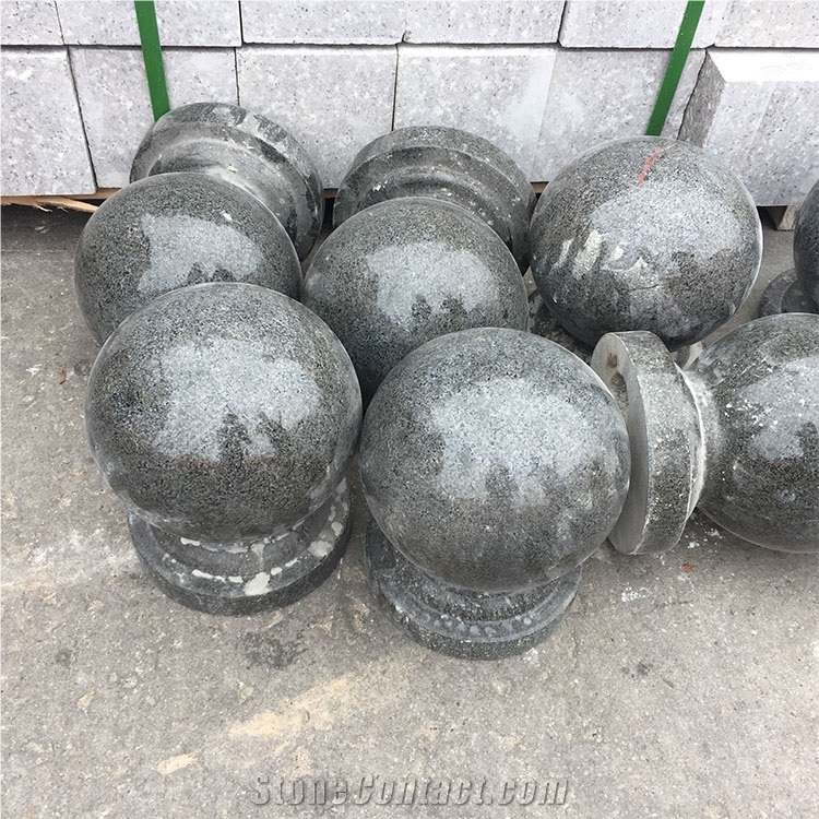 Hot Sale Polished Natural Granite Round Stone Ball Stone Barriers, Bollards