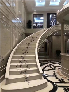 Hotel Waterjet Medallion Pattern Interior Flower