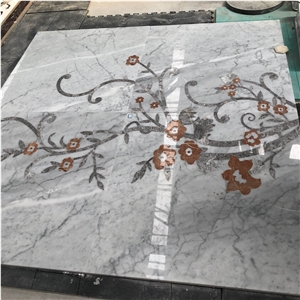 Hotel Waterjet Pattern Interior Flower Design