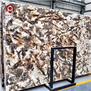 Imported Golden Persa Granite Slab Tiles
