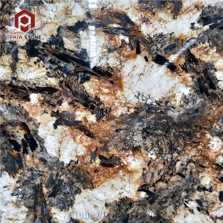 Imported Golden Persa Granite Slab Tiles
