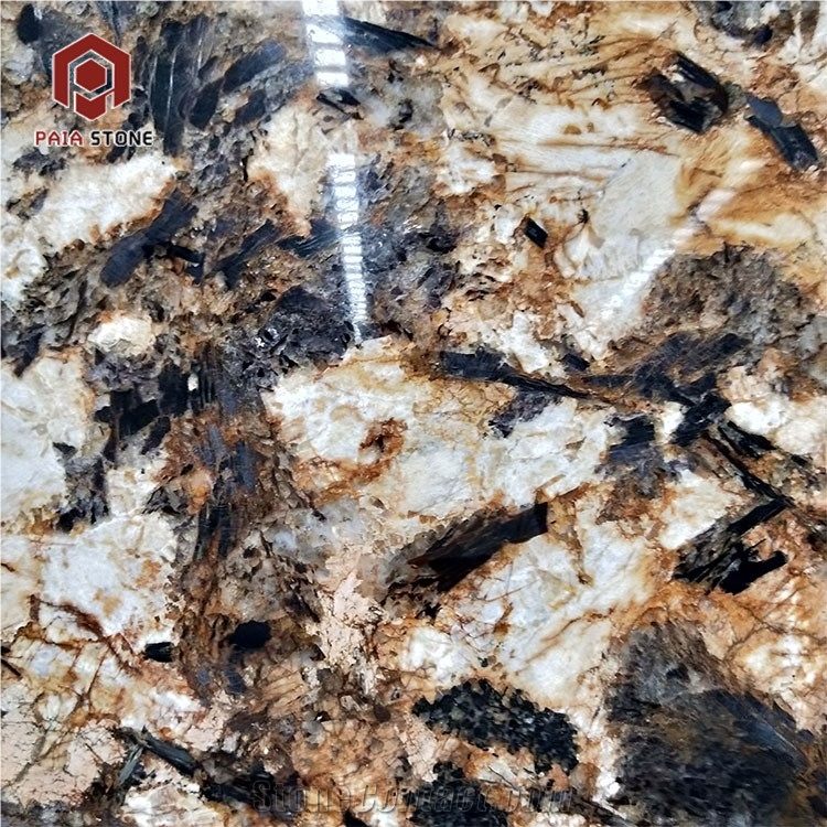 Imported Golden Persa Granite Slab Tiles