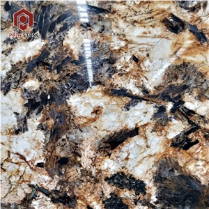 Imported Golden Persa Granite Slab Tiles