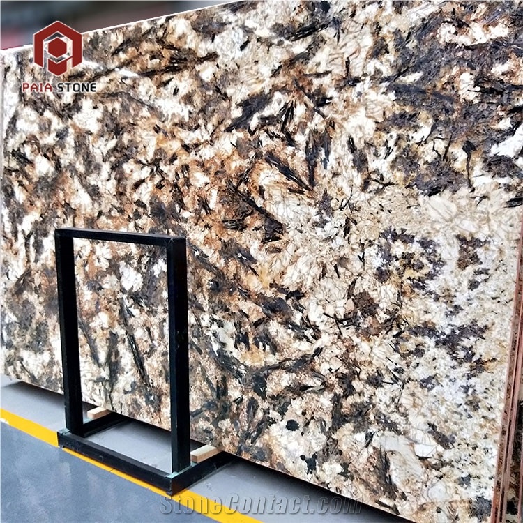 Imported Golden Persa Granite Slab Tiles