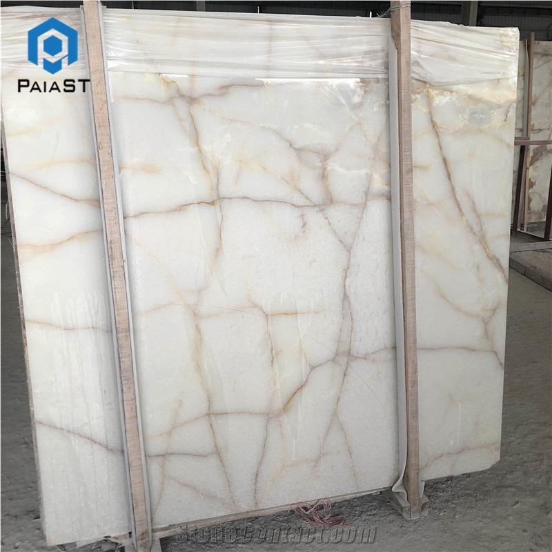 Interior Decoration White Onyx Slabs