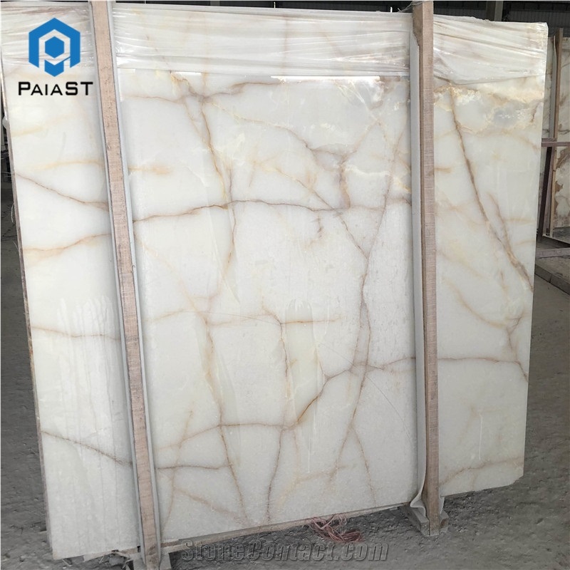 Interior Decoration White Onyx Slabs