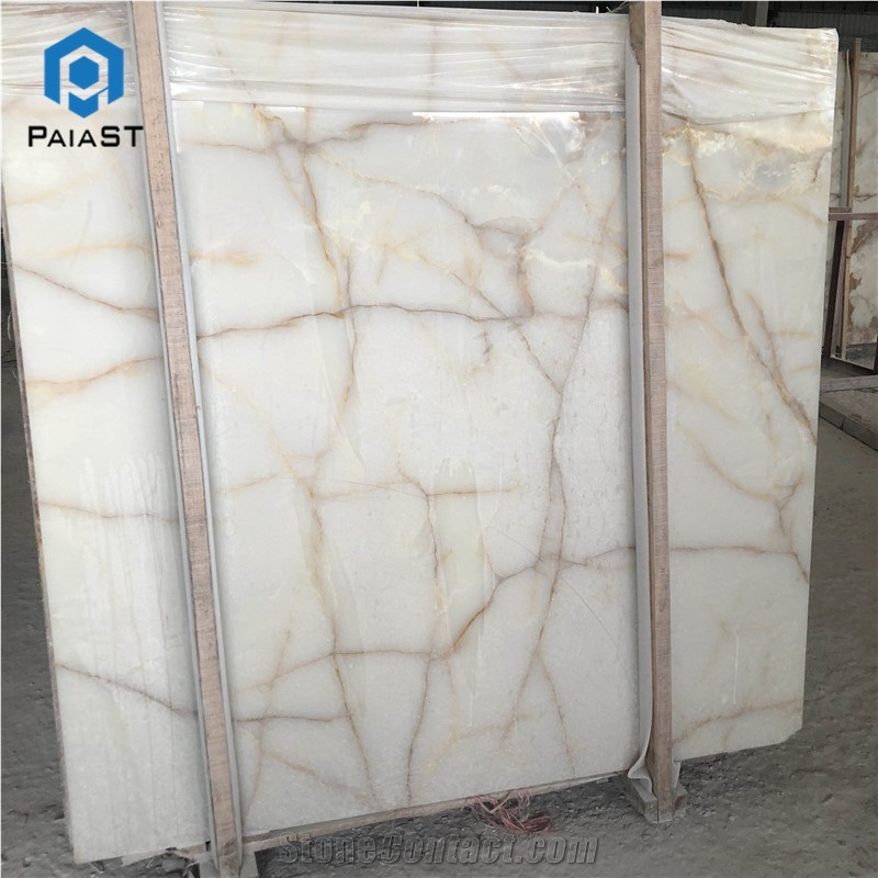 Interior Decoration White Onyx Slabs