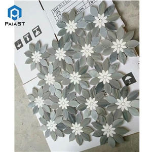 Interior Wall Design Flower Marble Mosaic Tiles