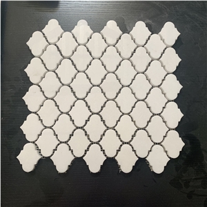 Italian Crystal Rose Marble Lantern Mosaic Tiles