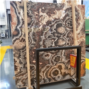 Kirin Jade Brown Onyx for Background Wall Panel Kirin Jade Brown Onyx for Background Wall Panel
