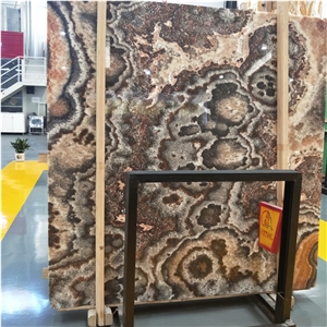 Kirin Jade Brown Onyx for Background Wall Panel