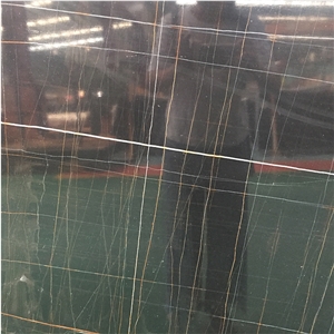 Natural Sahara Noir Marble Slab For Project Floor Wall Tiles