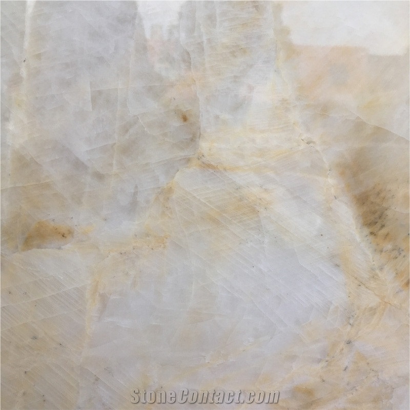 White Lemon Onyx Big Slab For Floor Tile And Wall Decor