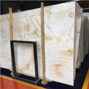 White Lemon Onyx Big Slab For Floor Tile And Wall Decor