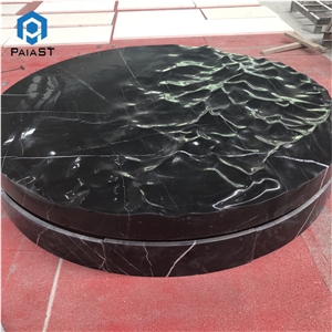 Luxury 3D Marble Carving Cnc Panel For Hotel Lobby