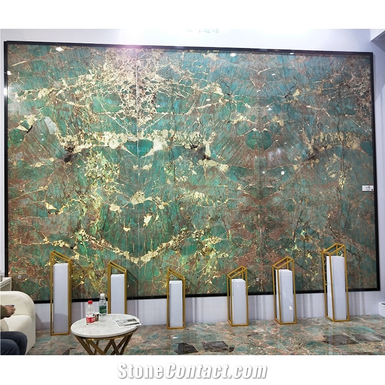 Luxury Amazon Green Granite Stone Slab