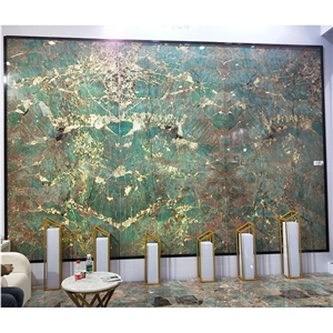 Luxury Amazon Green Granite Stone Slab