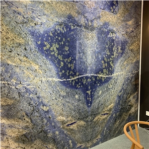 Luxury Azul Bahia Granite Slab For Wall Decoration