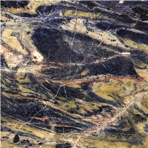 Luxury Blue Exotic Stone Slab Indoor Design