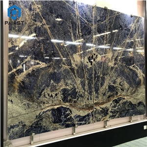 Natural Luxury Azul Bahia Granite Slab For Wall Decoration