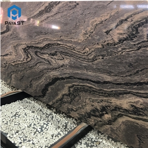Luxury Brown Marble With Black Wall And Floor Tile